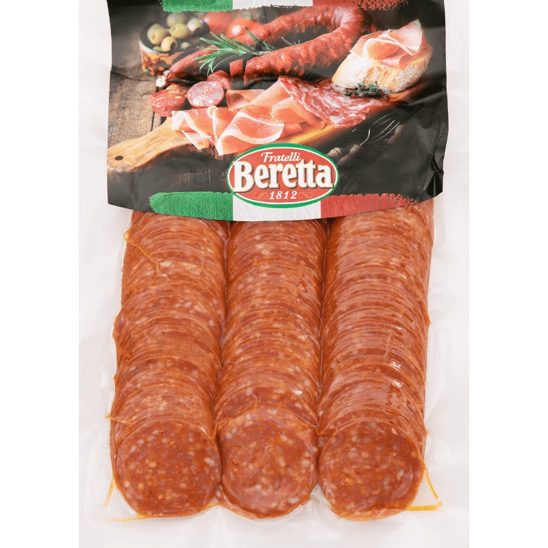 雨潤意式貝貝羅尼薩拉米腸粗整根salami香腸披薩西餐商用 百瑞貝貝羅尼薩拉米切片500g