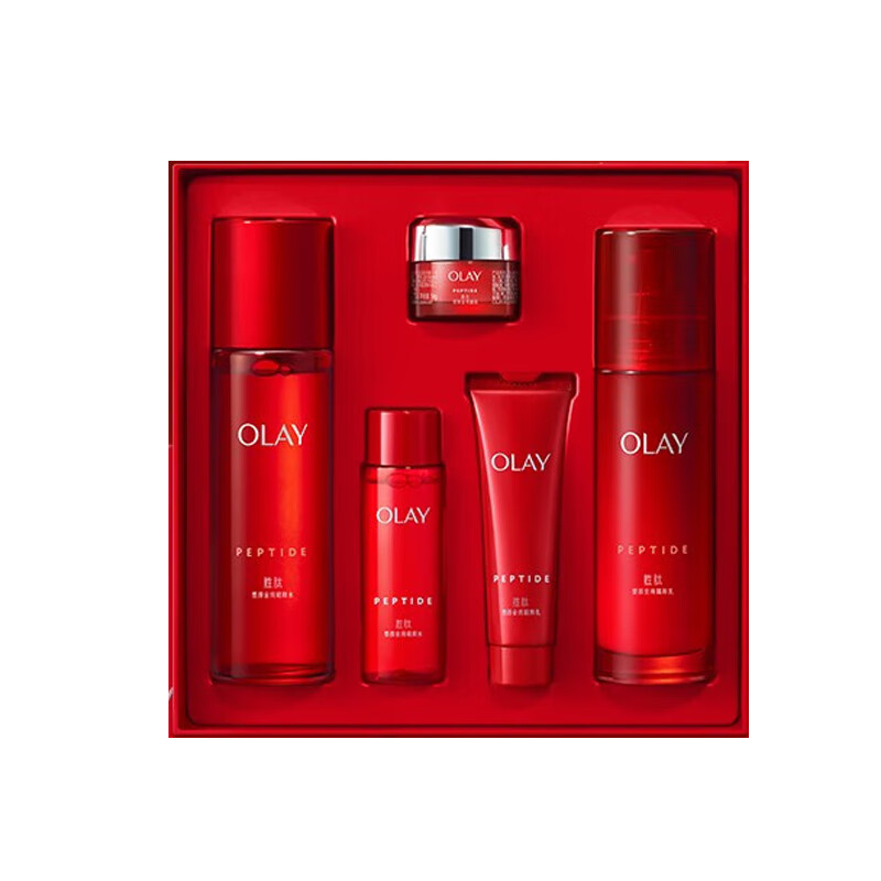 玉兰油（OLAY）大红瓶水乳5件套 护肤品礼盒 紧致抗皱 生日礼物
