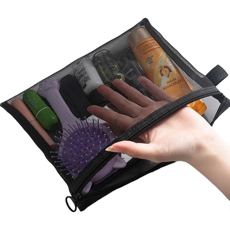 【分开拍2单更划算】网纱洗漱包便携大容量旅行口红化妆包收纳包 【亏本促销】1个装（中号）