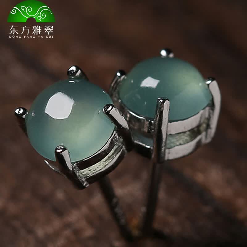 东方雅翠 A货冰种晴水翡翠简约时尚翡翠耳饰耳钉玉耳饰属于什么档次？