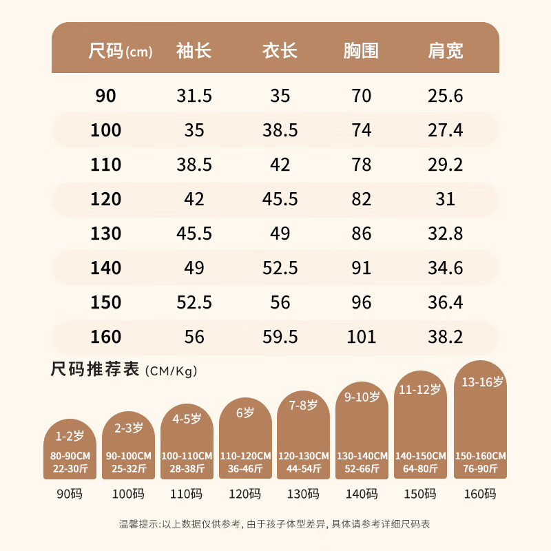 Classic Teddy儿童羽绒服冬季男女童纯色高领鸭绒保暖外套 T撞色横线立领大红 110