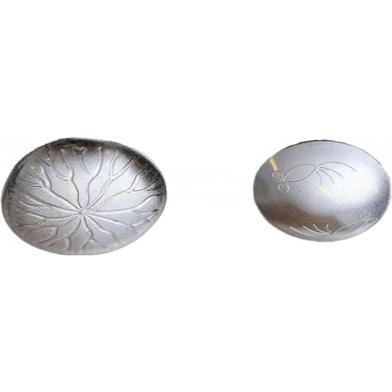 青沉新品銀葉片隔火熏香爐香道工具香粉香熏爐 銀葉(雙魚)