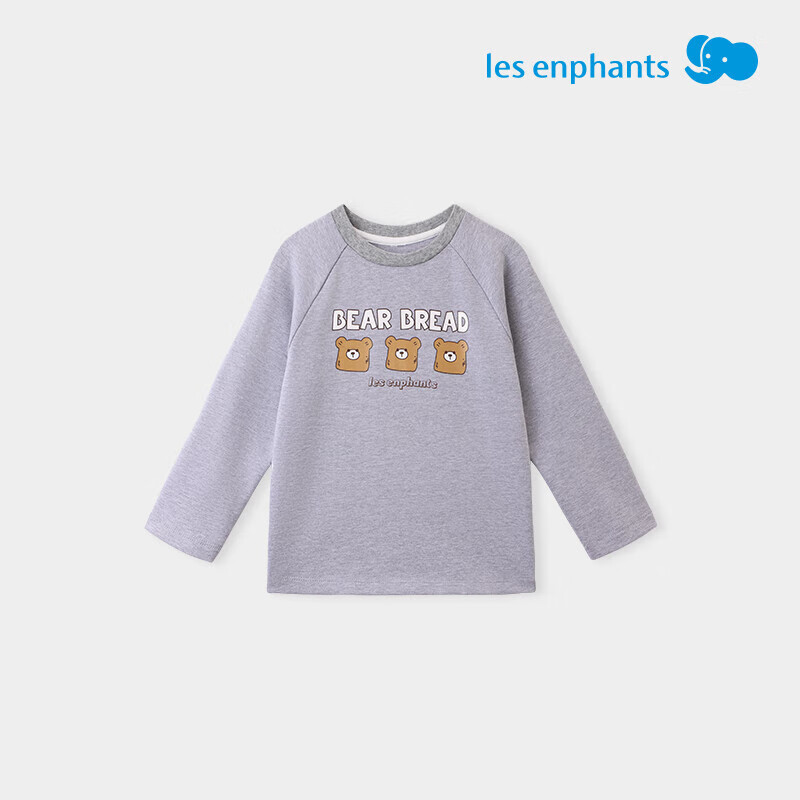 丽婴房儿童印花长袖T恤男童长袖上衣宝宝卫衣秋季上衣卫衣 云朵白 120 cm