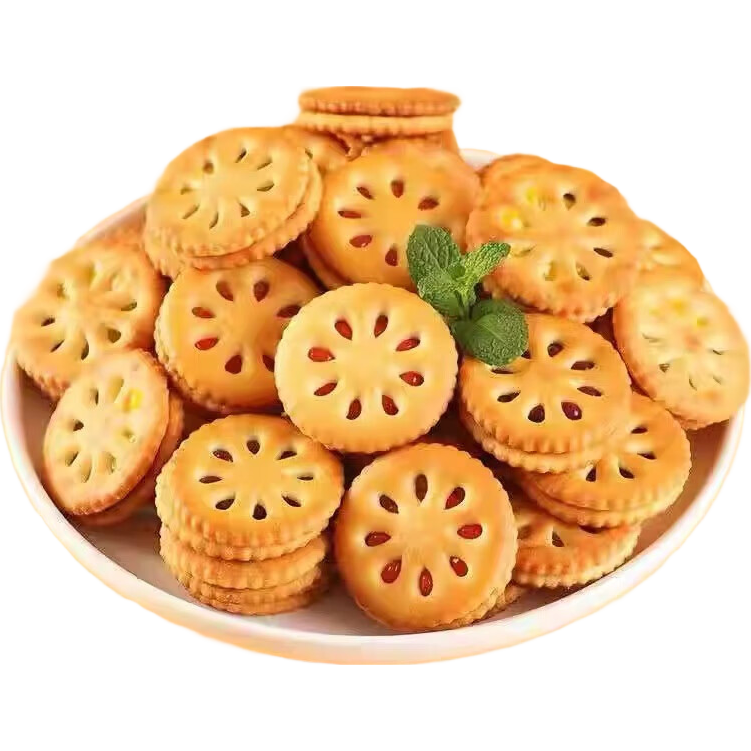 【全网热销】果酱夹心饼干零食休闲食品小吃 混合口味 蓝莓味10包【尝鲜】