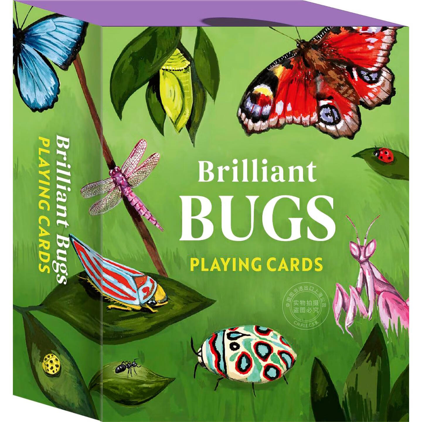 现货 奇妙昆虫：扑克牌 文创周边 Kelsey Oseid 英文原版 Brilliant Bugs 8+岁