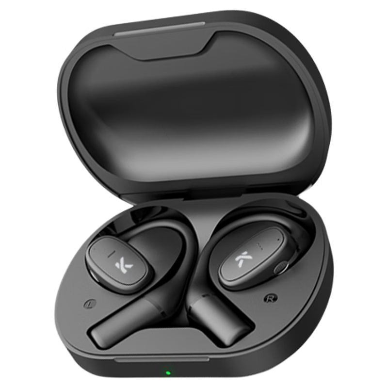 科小界【翻译耳机】蓝牙翻译耳机 挂耳式同声翻译传译耳机145种语言口音翻译AI智能通话降噪无线耳机 黑色