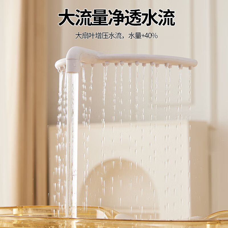 本来新选泡头盆中药养发水循环加热恒温头疗洗头盆平躺式大号家用洗头神器 香槟色【软头垫】+U型雨淋增压+蒸汽加热仪40-60度