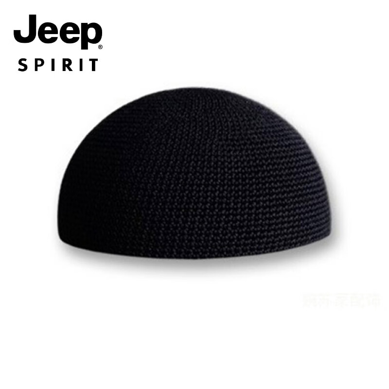 JEEP手工无檐瓜皮帽男女四季薄款长辈礼物中老年李雪健同款地主帽棉 黑色 S(54-56cm) 京东折扣/优惠券