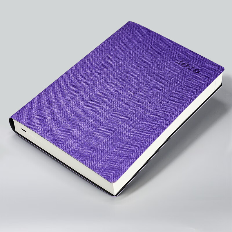 记忆印象 2026年效率手册365天A5日程本 每日计划 记事本B5每天一页计划本笔记本子文具定制logo A5紫宸