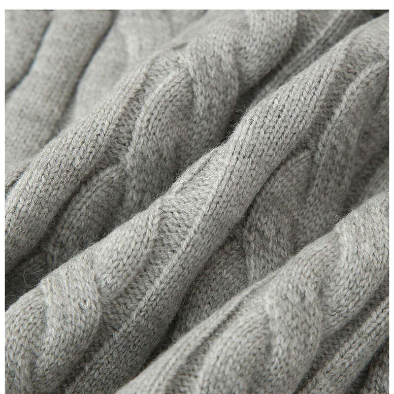 【49.9包邮】俞兆林 秋冬季宽松女士毛衣外套 灰色均码