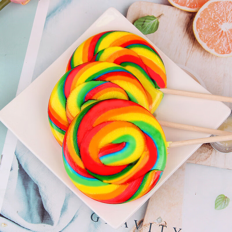 金稻谷（jindaogu）廠家直供50克五彩波板糖功夫糖水果口味棒棒糖 50克波板糖*50支