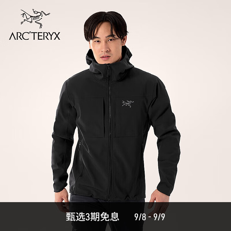 ARC'TERYXʼ���� GAMMA MX HOODY ���� ���� ���Ǽп� BLACK/��ɫ M