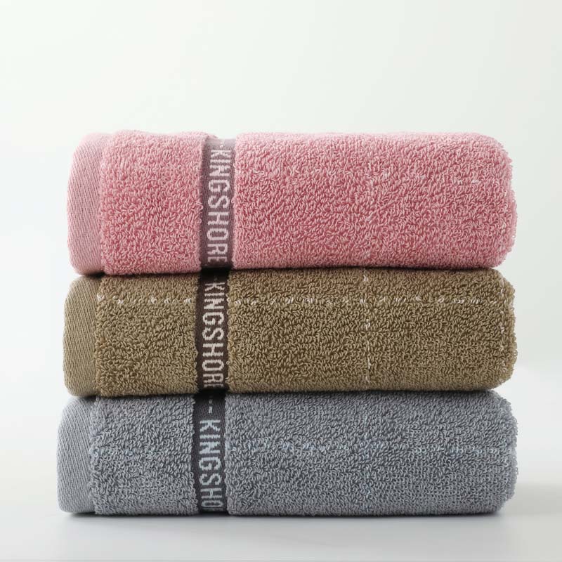 金号毛巾纯棉100抗菌7a家用新疆棉男士洗脸洗澡亲肤吸水 紫色+棕色（7a抗菌）【72*34.5/100g】1953/ 2条