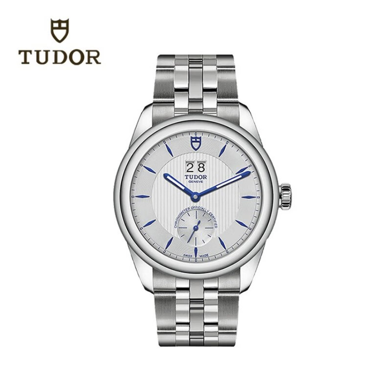帝舵（TUDOR）骏珏 瑞士手表 钢带白盘 日历男表 42mm M57100-0001