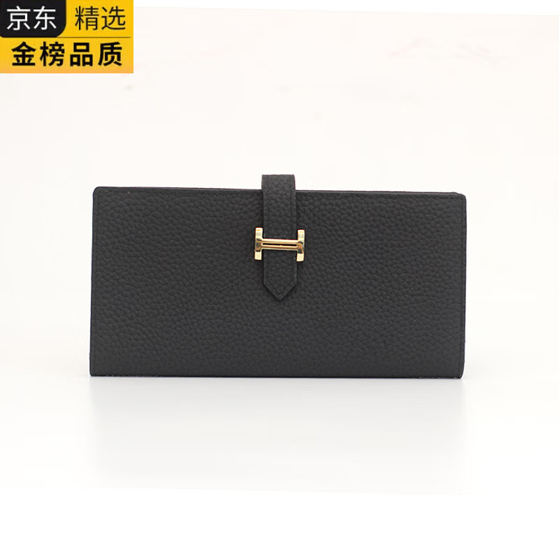 ZNY日本进口名牌纯牛皮软皮长款钱包大容量放手机女休闲气质真皮驾驶 黑色(礼盒发,送运费险)