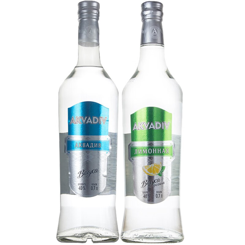 洋酒白俄罗斯进口Water of surprise vodka 惊奇之水伏特加40度  700ml 原味+柠檬味(700mL*2)