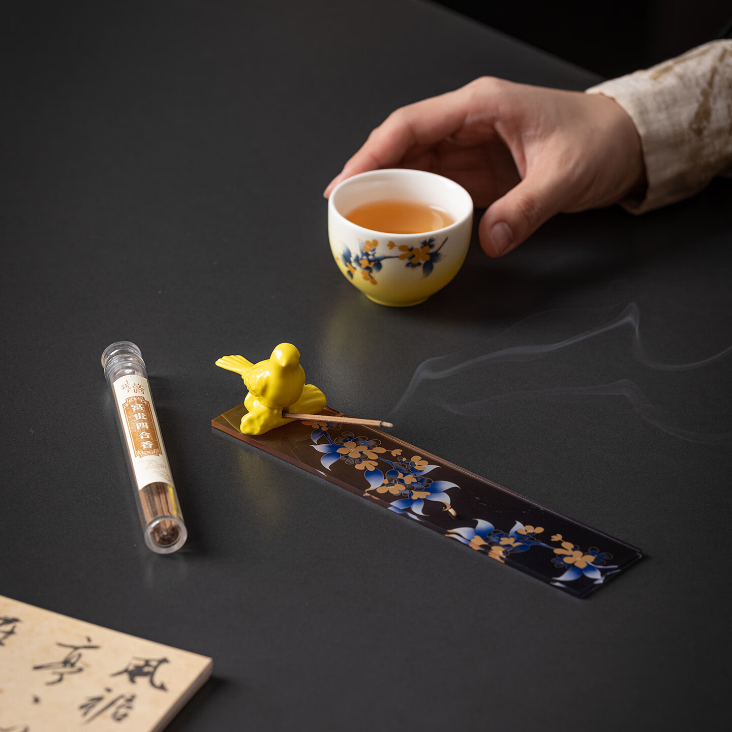 上新了文创 故宫泡茶杯 茶水杯功夫茶壶茶具香薰套装 送长辈客户生日礼物 鹊登月桂