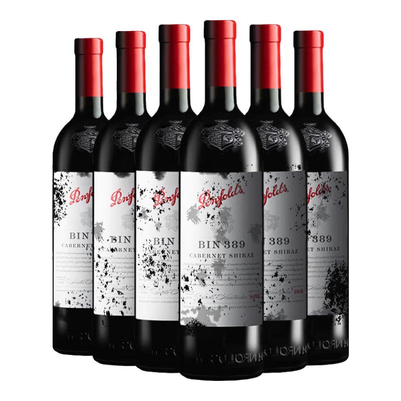 奔富（Penfolds）BIN系列 寇蘭山系列 洛神山莊 Lot518 微瑕疵葡萄酒 原瓶進口紅酒 奔富BIN389干紅葡萄酒(微瑕) 750ml*6（整箱裝）