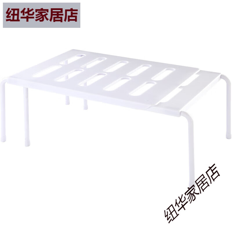 鳳全可伸縮下水槽置物架整體櫥柜落地多層多功能鍋架廚房瀝水收納層架 白色