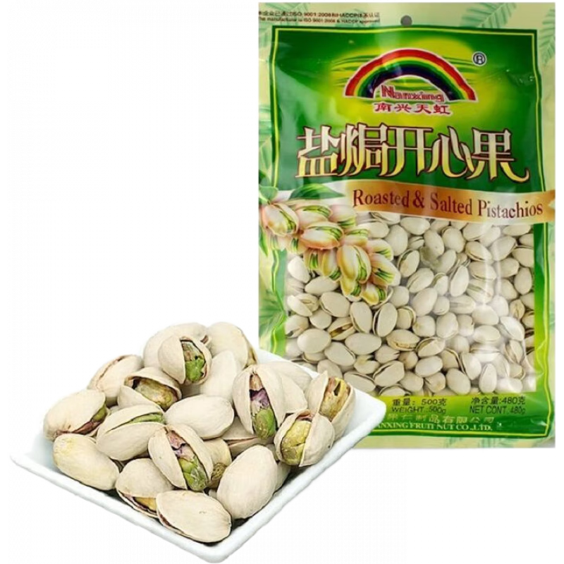 天虹牌天虹堅果南興開心果500g鹽焗味袋裝480g 480g 開心果