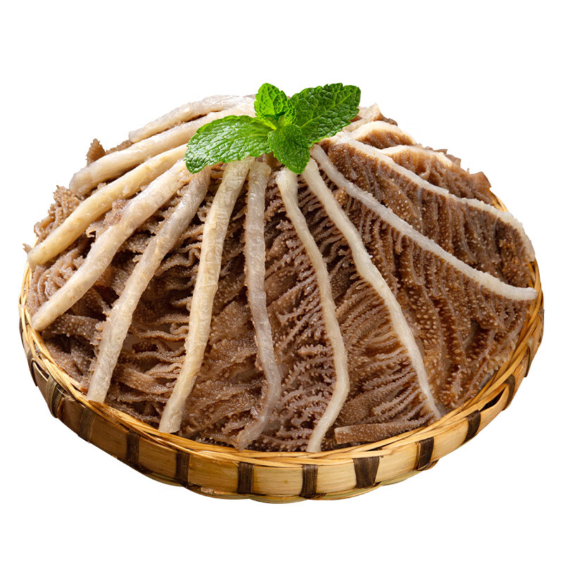 渝勇强 精品毛肚大叶片 四川火锅食材千层肚百叶生鲜麻辣烫串串关东煮 精品黑千层肚500g*1袋