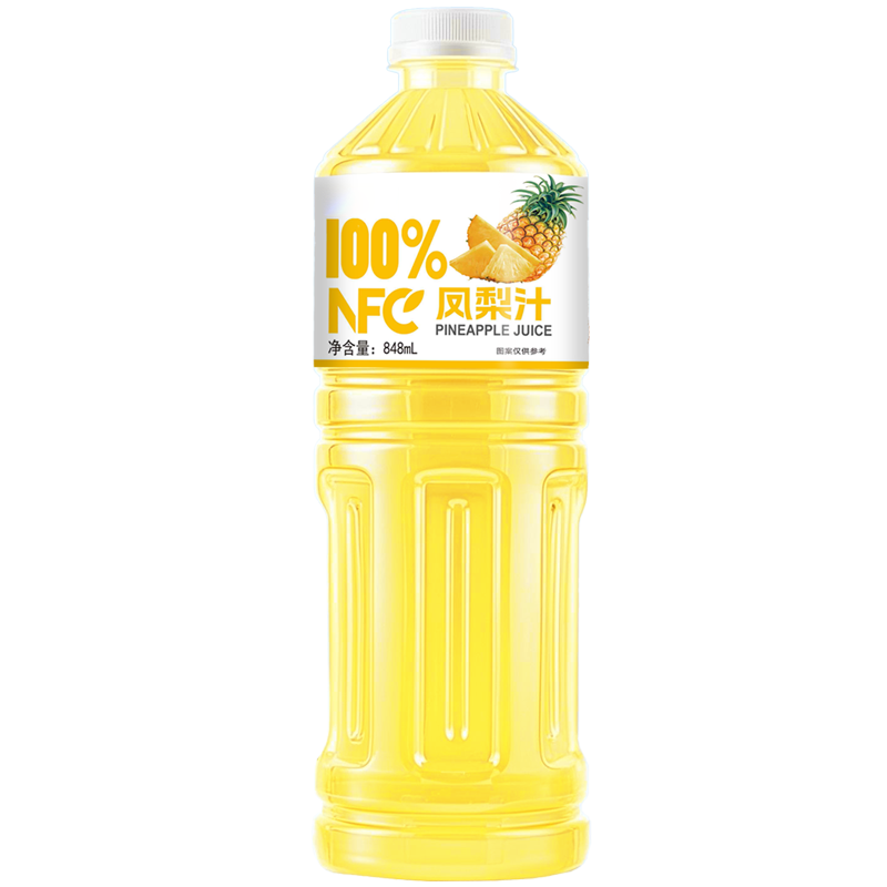 100%NFC凤梨汁 果蔬汁饮料 100%凤梨汁 848mL*1瓶