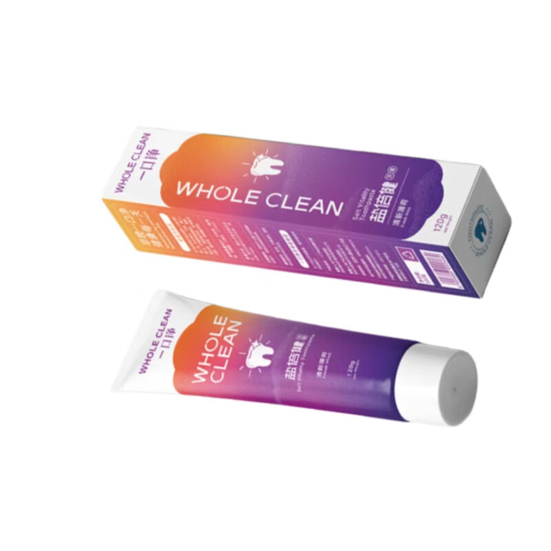 一口净（WholeClean）盐倍健牙膏 120g