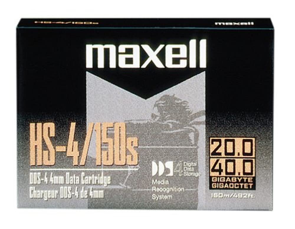 麦克赛尔maxell HS4/150S 20/40GB DAT 4MM 150M 数据盒，1 包