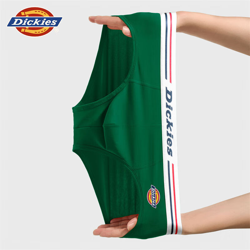 Dickies男士内裤三角裤纯棉10A抗菌冬季透气窄边性感全棉青少年加大宽松 藏青色三条装 3条 4XL 【建议200-230斤】