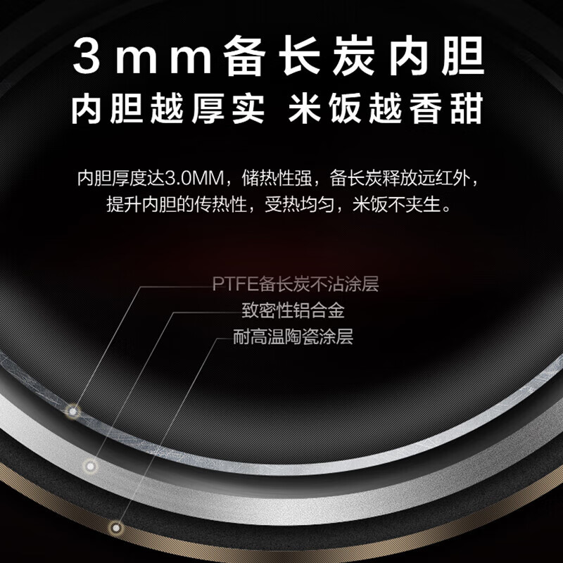 东芝（TOSHIBA）鲜饭煲政府补贴家用1.6L迷你备长炭电饭锅1-2人智能预约定时宝宝粥小型不粘锅小小白RC-5MFMC  小小白鲜饭煲3mm内胆 1.6L