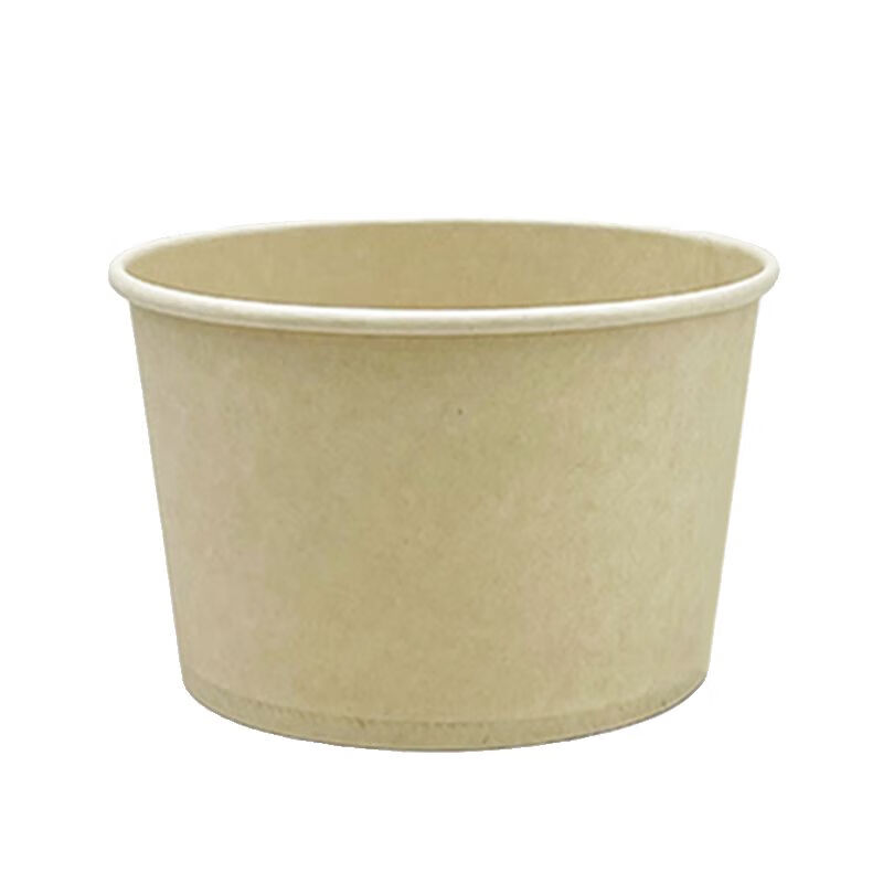 三栖虎整箱一次性纸碗筷圆形外卖快餐打包饭盒家用商用加厚泡面小 舌尖9号碗约165ml300个