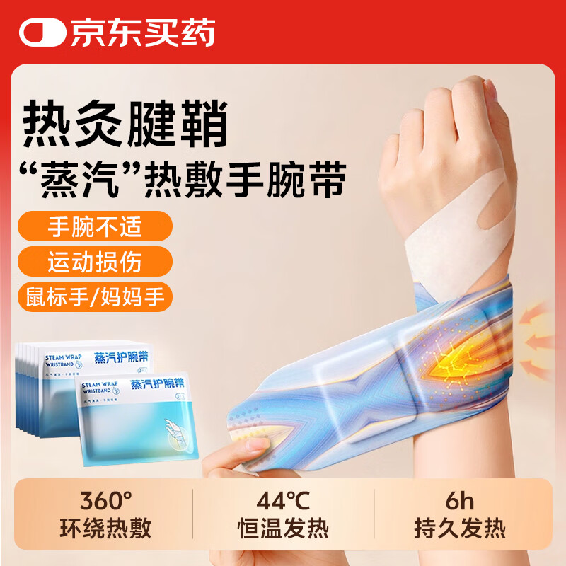 米小舒蒸汽热敷贴暖手宝腱鞘炎护手腕鼠标手护腕自发热便携10贴