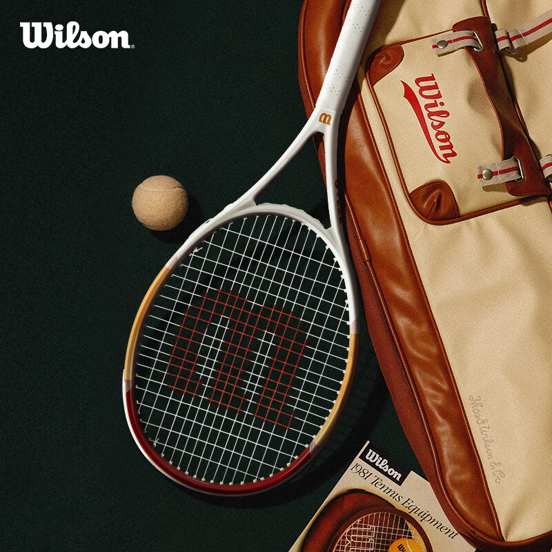 Wilson威尔胜复古tour one进阶拍全碳素一体网球拍 1号柄 WR106510U1