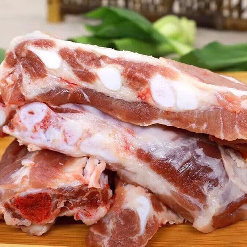 白荡里黑猪肋排无脊骨 农家散养黑猪排骨猪肋骨 糖醋排骨生鲜食材 黑猪肋排边软骨条【4斤】