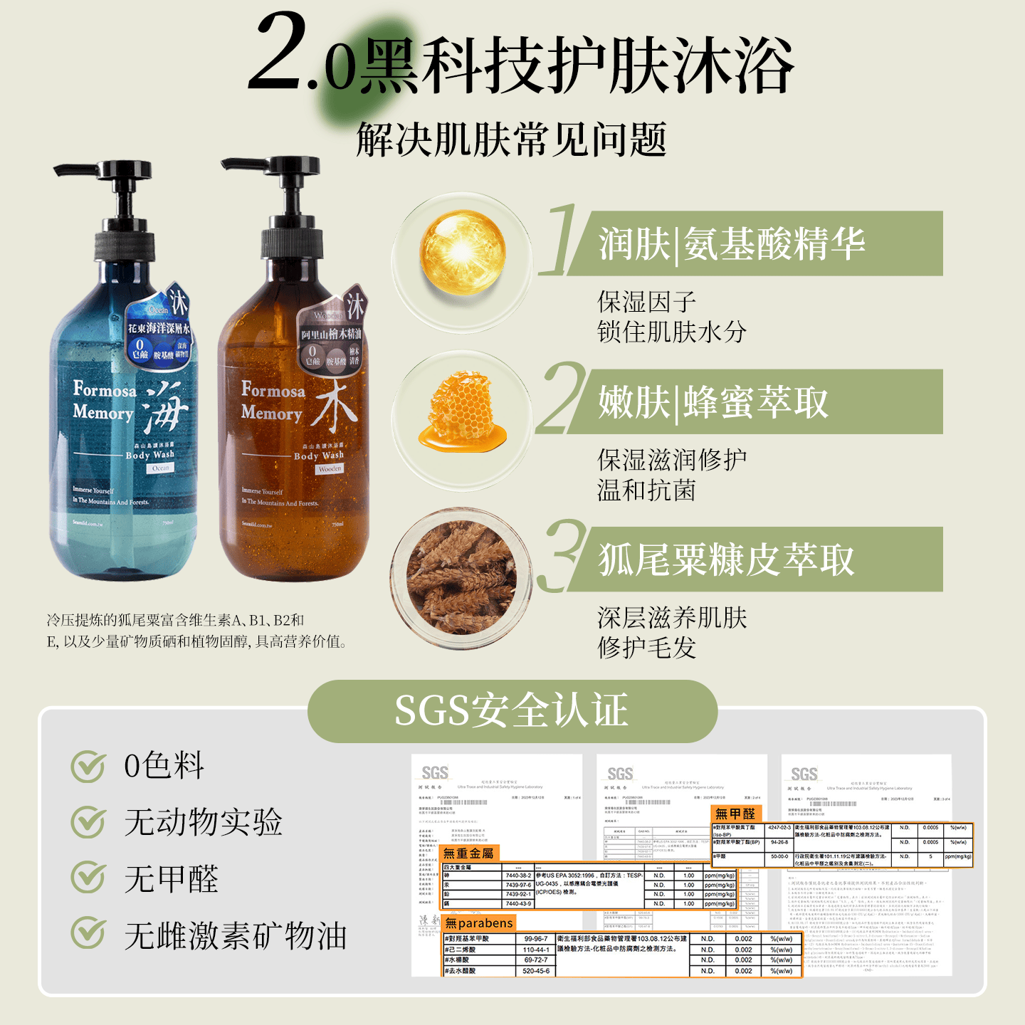 清净海氨基酸保湿沐浴露控油香氛补水沐浴露持久留香72小时750ml 深海物语-海洋深层微矿水沐浴露-750ml