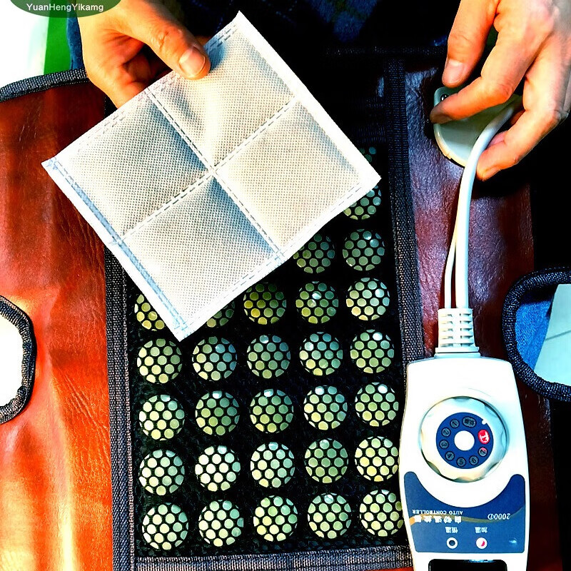 元亨亿康玉石加热护膝艾灸理疗护腿老人膝关节疼小腿凉驱寒保暖膝盖老寒腿 护膝 玉石热敷+艾灸理疗+7档温控 均码