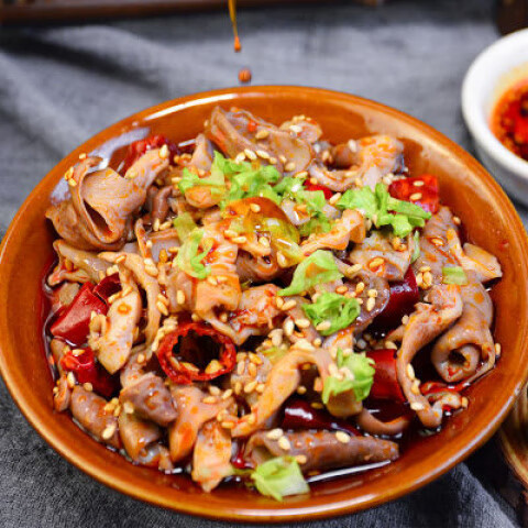 愛吃兔麻辣紅油兔肚250g克即時零食下酒菜冷吃兔肉即食熟食小零食 麻辣紅油兔肚250克(需冷凍保存)