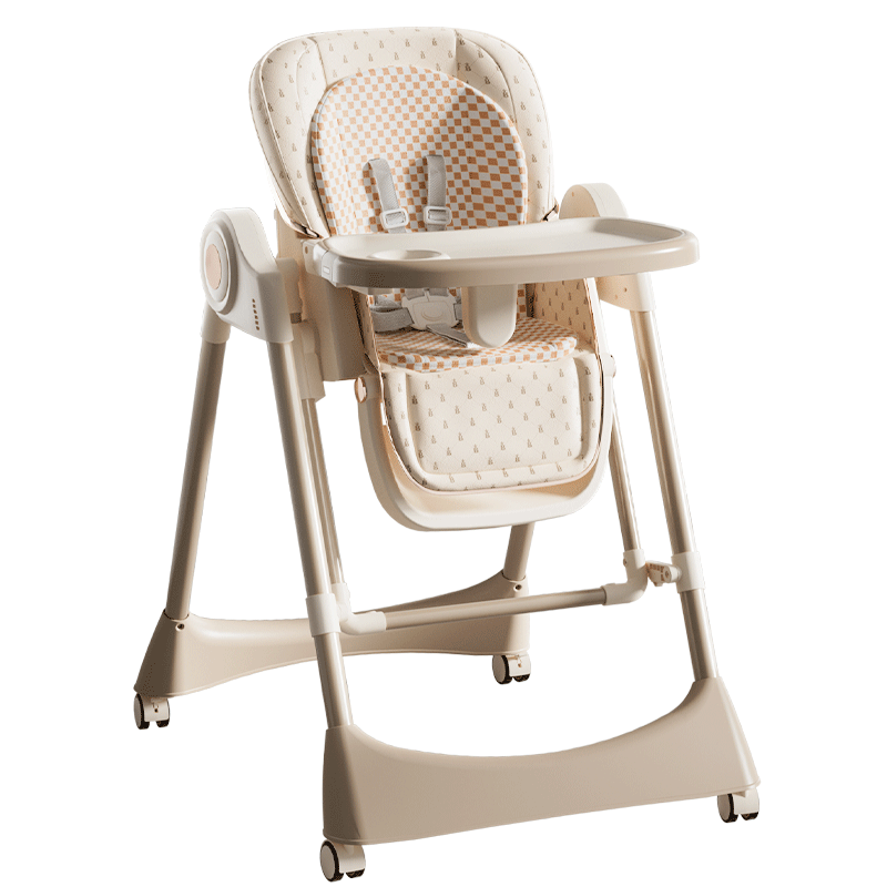 婴之梦宝宝餐椅婴儿童二合一电动摇椅0-6岁多功能折叠可躺餐桌椅 云棕餐椅+电动摇椅+智能哄睡+蓝牙音乐+遥控