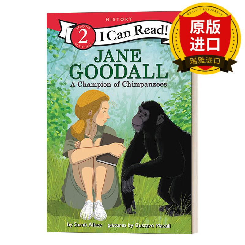 英文原版绘本 jane goodall a champion of chimpanzees 珍·古道尔