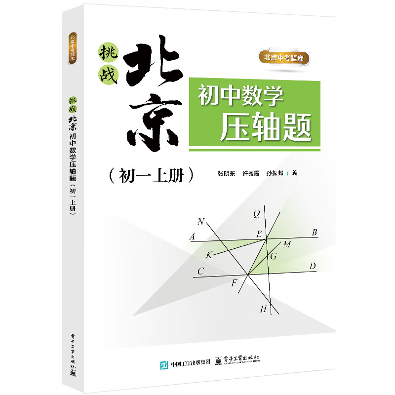 挑战北京初中数学压轴题（初一上册）张明东初一/七年级电子工业出版社新华书店正版