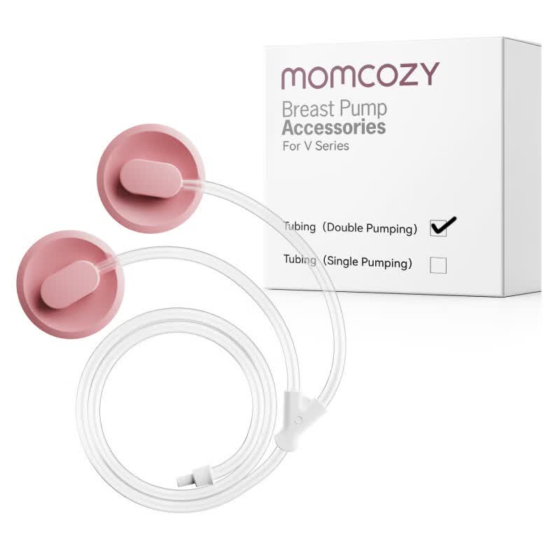 Momcozy器鸭嘴阀硅胶塞法兰整体奶碗配件适用于V1pro吸奶器 双边导管1个装 电动式