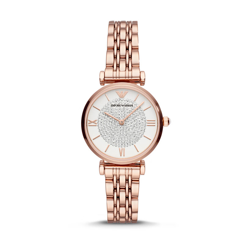 ARMANI EXCHANGE正品阿玛尼满天星手表女摩天轮镶钻防水女表轻奢送礼物520AR1926 AR11244满天星玫瑰金 32mm