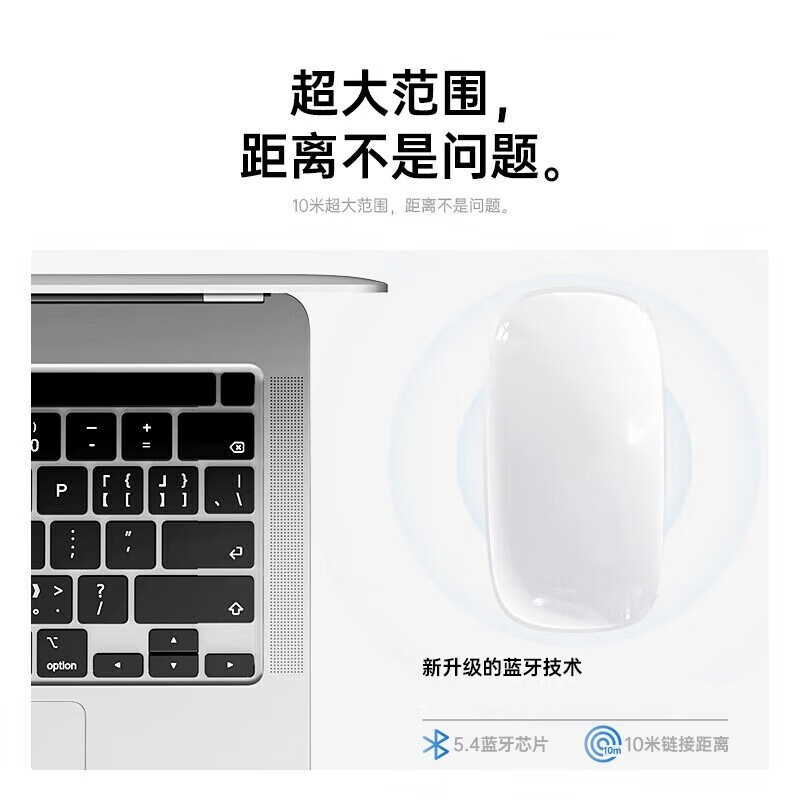 XVVMI【热卖榜·第1名】妙控鼠标键盘适配苹果ipad平板MacBook笔记本电脑台式air 无线蓝牙键鼠套装静音 【妙控鼠标-苹果白】原厂质量认证丨原版妙控手势 顶配同芯【官新1:1还原丨妙控手势】