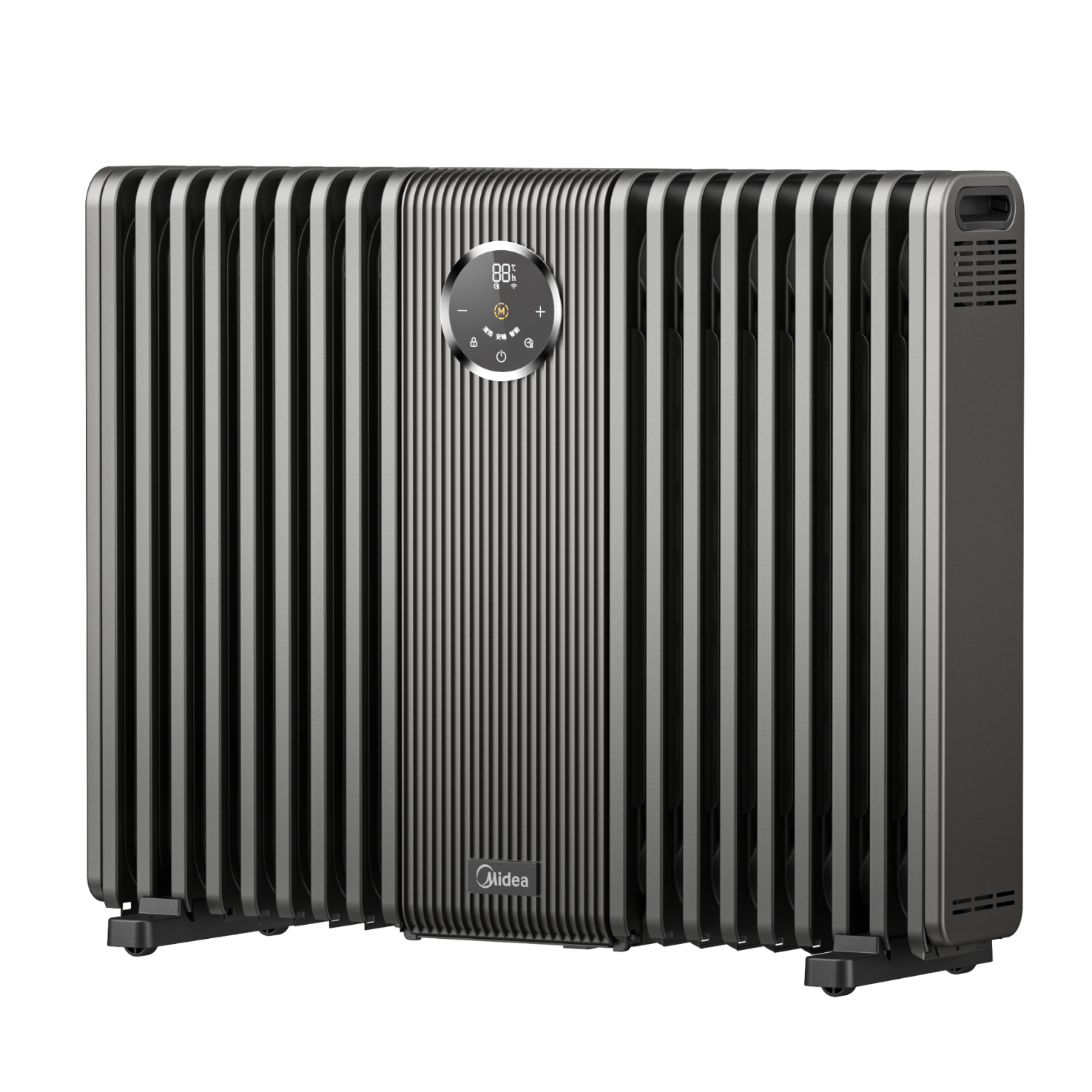 美的（Midea）石墨烯油汀取暖器全屋升温智能wifi语音电暖器18片防烫电油酊母婴家用大面积电暖气片烘衣HYS30DQR