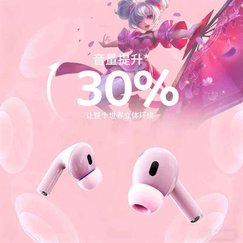 王者荣耀M656无线蓝牙耳机入耳式可爱自带炫彩数显降噪超长续航 绿色蔡文姬 可爱彩屏数显 舒适佩戴 杜比环绕空间音效 游戏音乐低延迟 超长待机