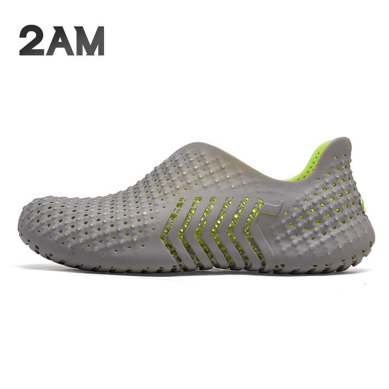 2AM·Speed休闲鞋4D一体成型透气舒适缓震3D打印网面鞋男夏季款 灰绿色 41