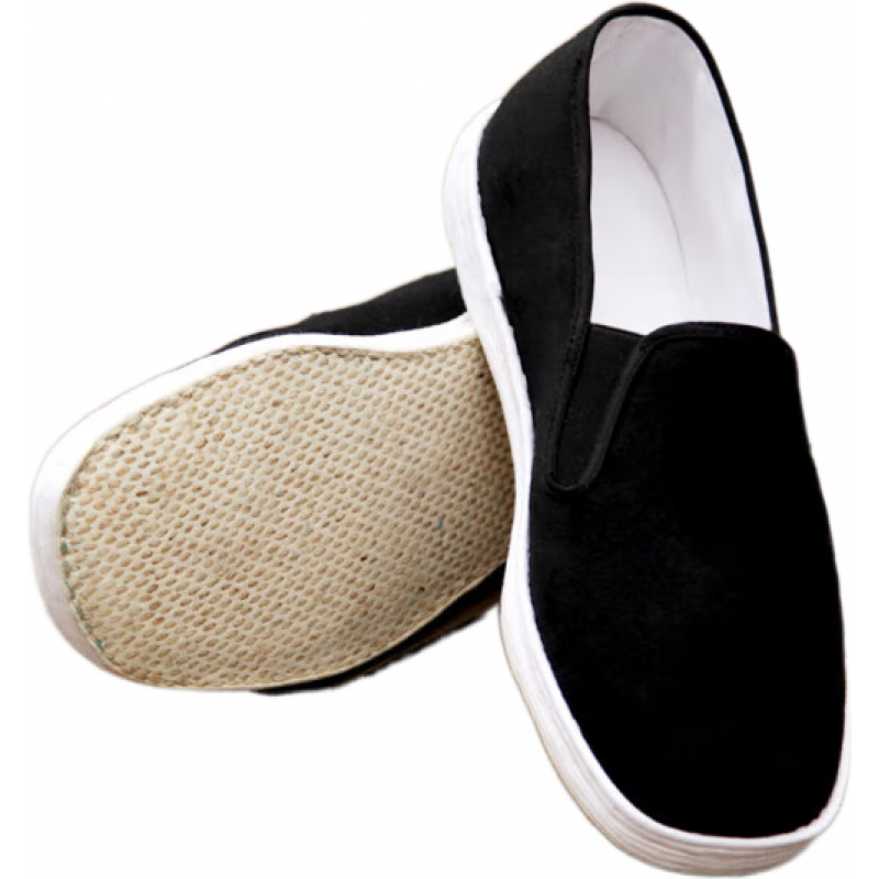 同升和老北京布鞋男秋冬純手工千層底艾草透氣防滑牛筋男鞋子 手工千層布底_【透氣性佳】 40