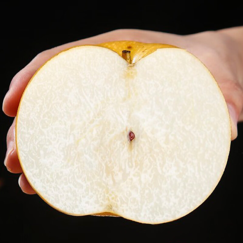 孔雀金枝【顺丰】新疆冰糖秋月梨阿克苏梨子新鲜水果生鲜中 净重6斤特级礼盒装单果400g+5-6