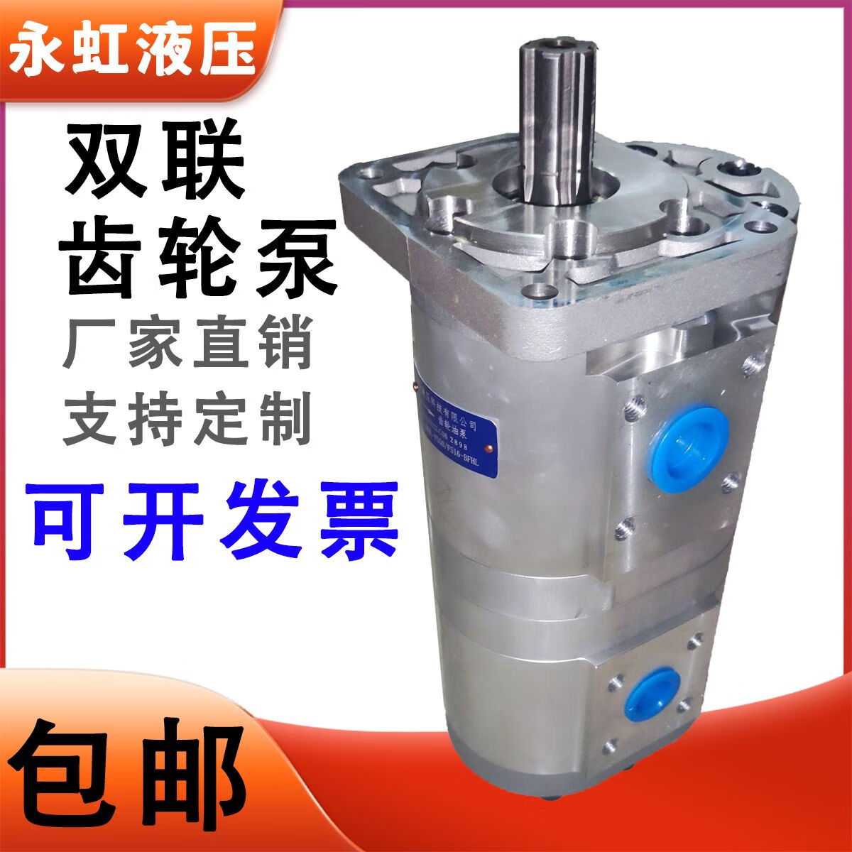 丽田合肥长源液压双联泵齿轮泵油泵定制泵cbnlf环卫车吊车随车吊专用