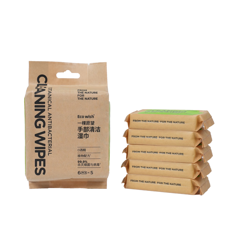 ECOWISH��ȫ��������������ʪ��6�鵥�� ��Я���0�ƾ���������������ɱ 8��(����48��)���Ͽ�����10Ԫ��